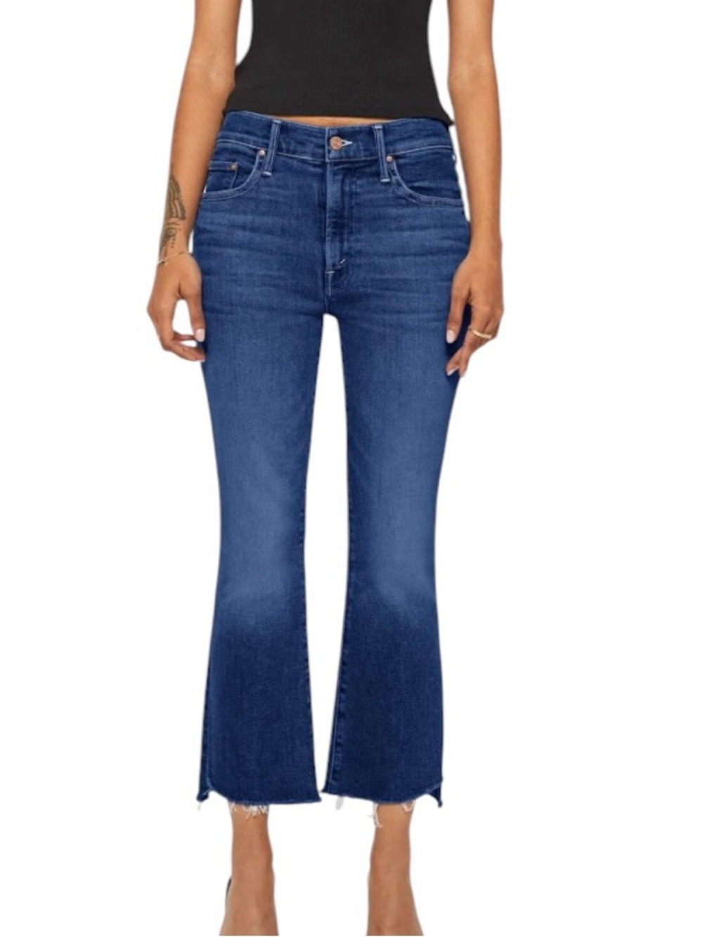 MOTHER: The Insider Crop Step Fray Jeans - Size 29